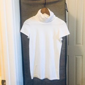 Theory white turtleneck shirt
